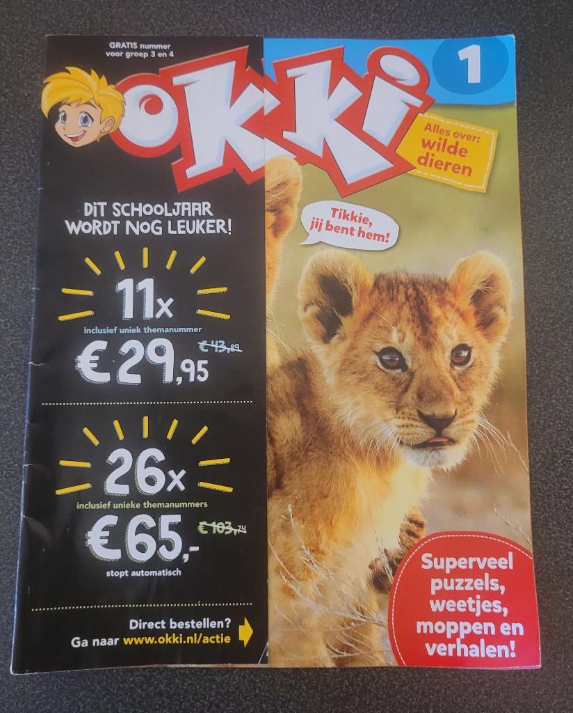 Tijdschrift Okki voor kinderen, Boeken, Tijdschriften en Kranten, Ophalen of Verzenden, Zo goed als nieuw, Overige typen