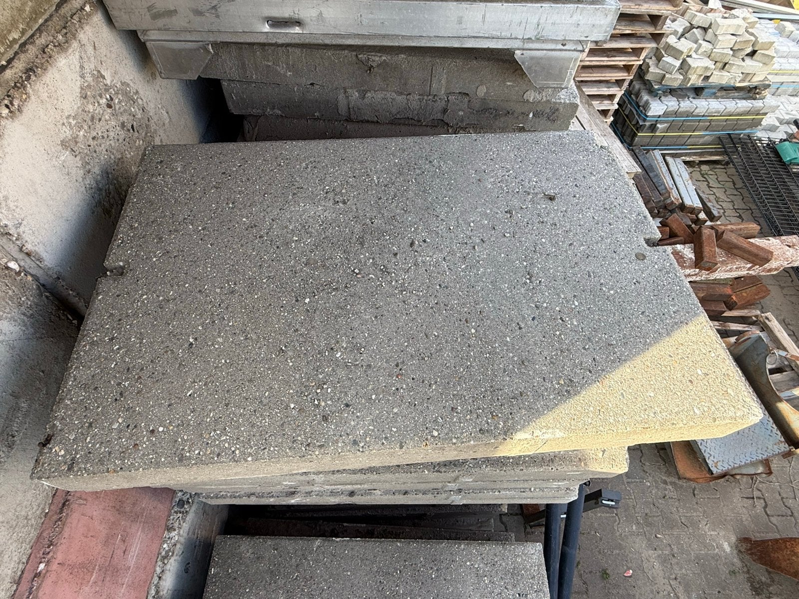 zware prefab betonplaten 120x80x12 cm (140 stuks), Tuin en Terras, Tegels en Klinkers, Ophalen, Overige typen, Zo goed als nieuw