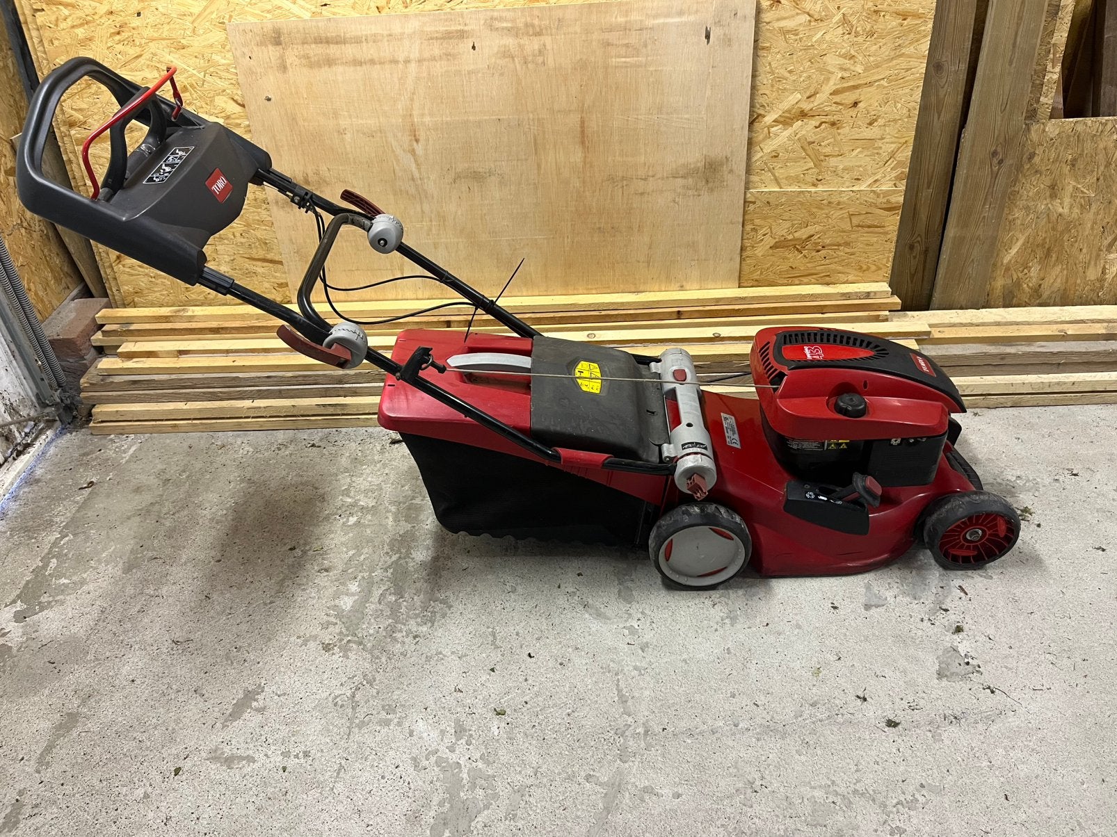 Toro Emotion 43 benzine grasmaaier, Tuin en Terras, Ophalen, Gebruikt, Opvangbak, Benzine-grasmaaier
