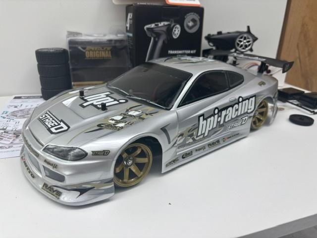 Nieuwe set: Tamiya TT02 met HPI Nissan Silvia S15 body ., Elektro, Nieuw, Ophalen of Verzenden, Schaal 1:10