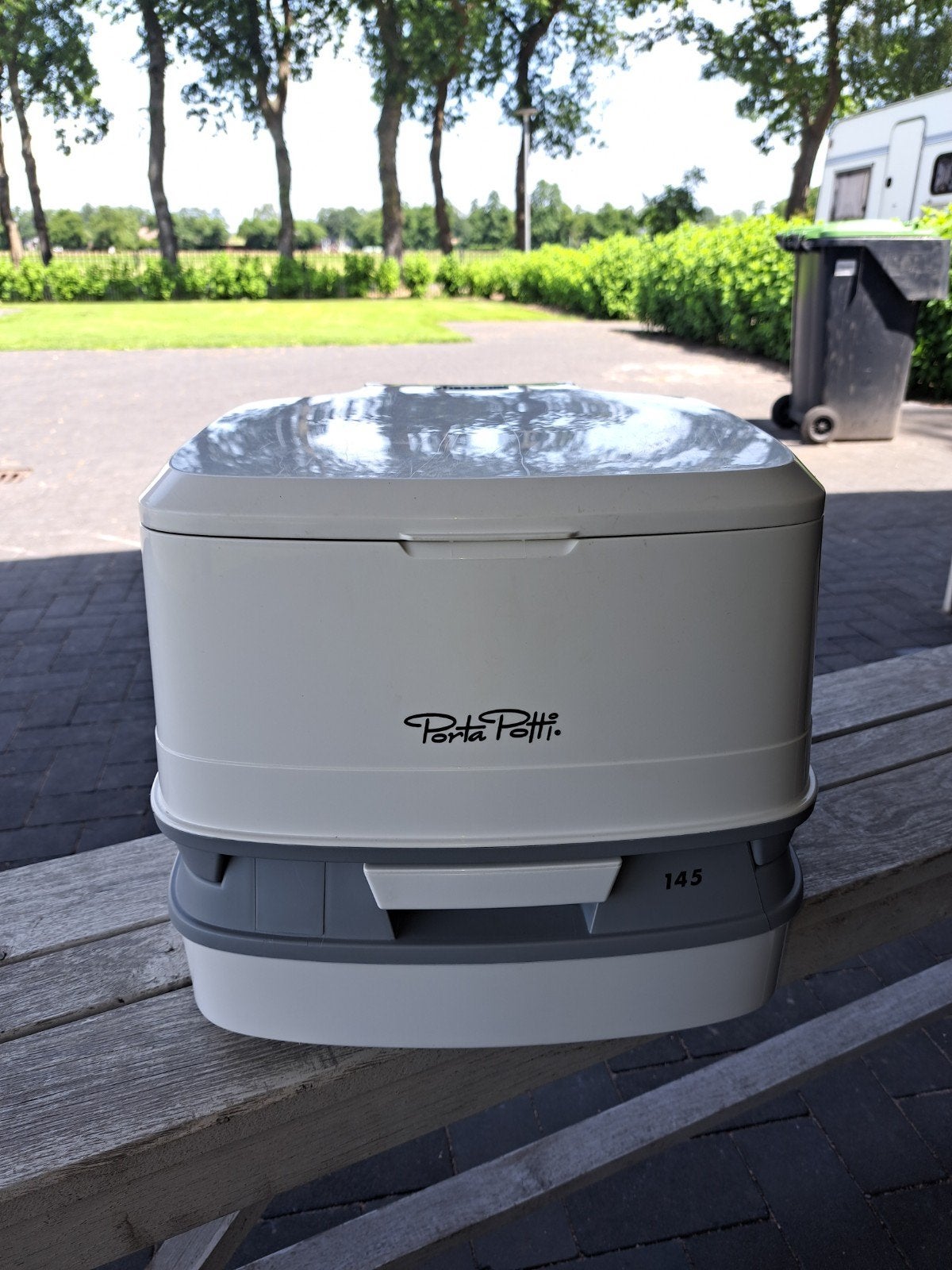 Nette porta potti, Ophalen of Verzenden, Zo goed als nieuw