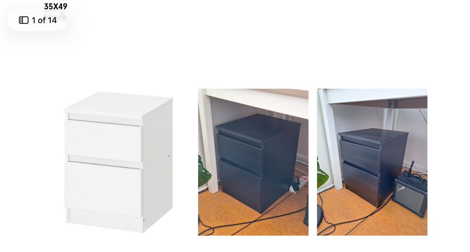 Bed side drawer, small table, Ophalen, Zo goed als nieuw