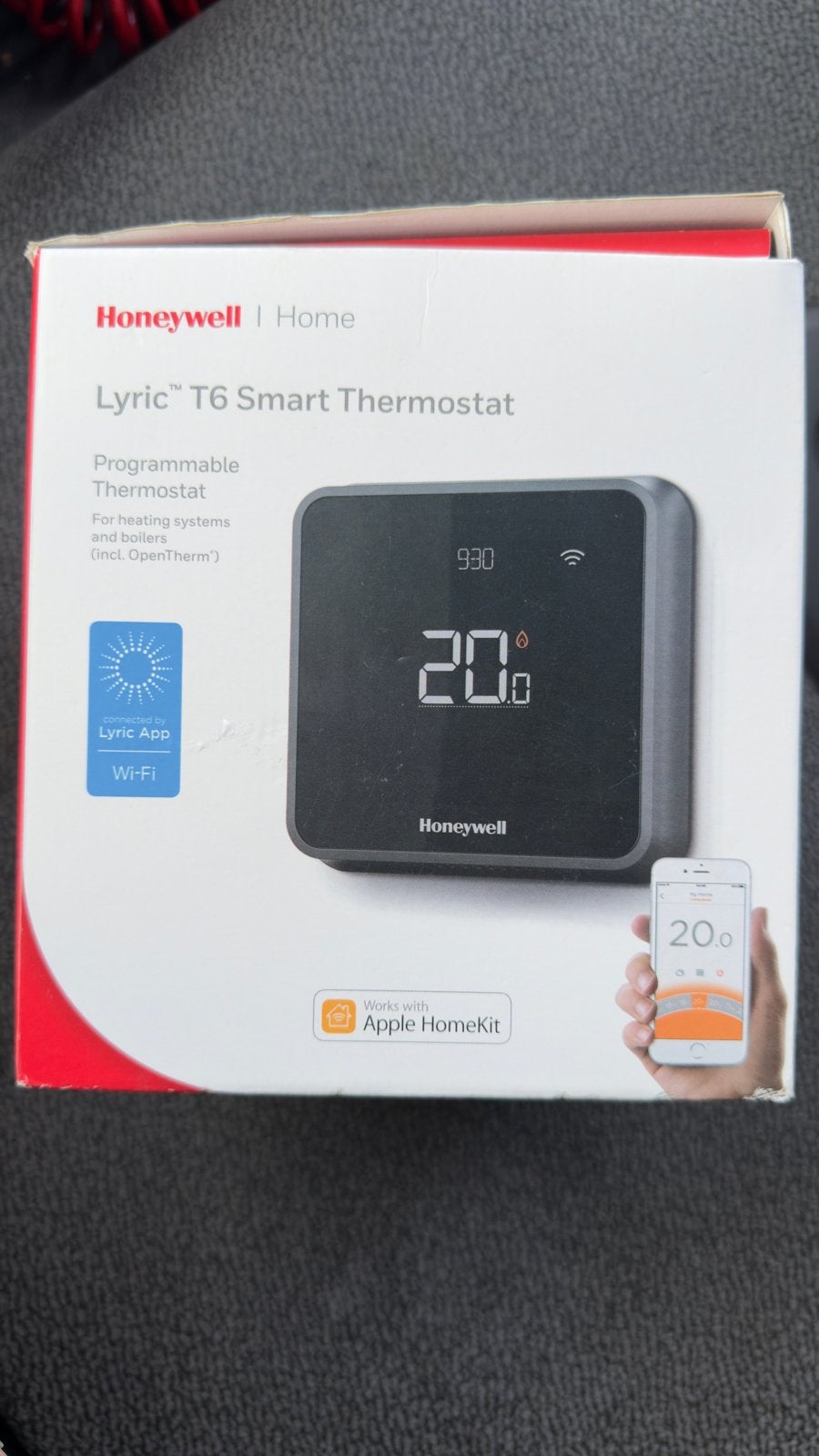 Honeywell Lyric T6 slimme thermostaat - Z.G.A.N. compleet, Doe-het-zelf en Verbouw, Thermostaten, Ophalen of Verzenden, Slimme thermostaat