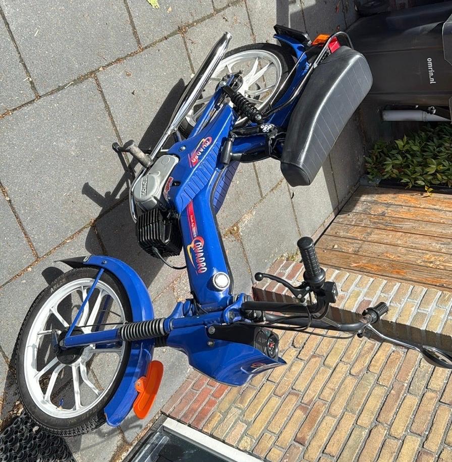 Blauwe Tomos a35 quadro blauw kenteken, Ophalen, Gebruikt