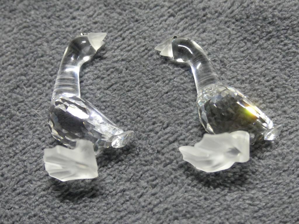 Swarovski Kristal Ganzen - Set van 2, Ophalen of Verzenden, Zo goed als nieuw, Figuurtje