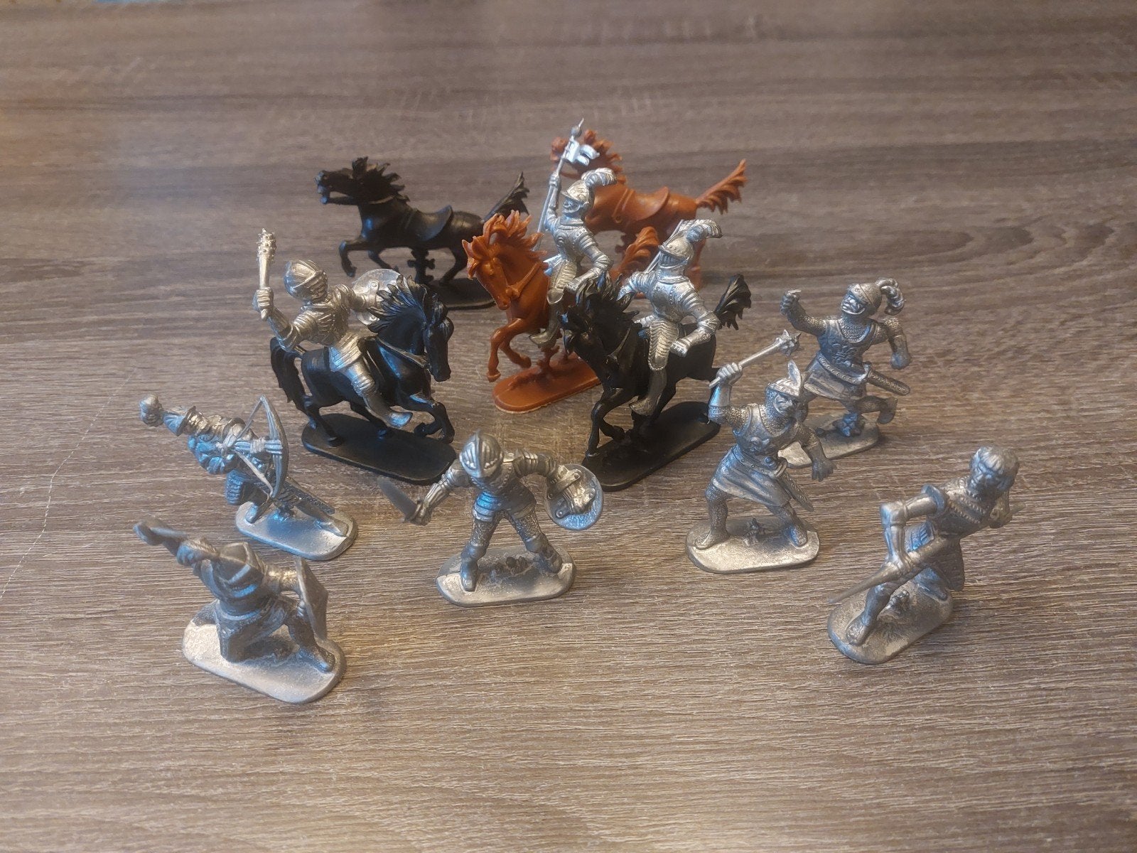 Vintage Ridders W.Germany Speelgoedfiguren - Set, Ophalen of Verzenden, Gebruikt