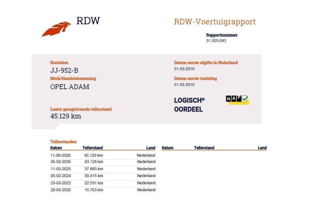 Opel ADAM 1.0T. 90PK APPCARPLAY/PDC/1e eig/ LMV/MEDIA/S&S/BT, Auto's, Voorwielaandrijving, 1041 kg, Origineel Nederlands, Handgeschakeld