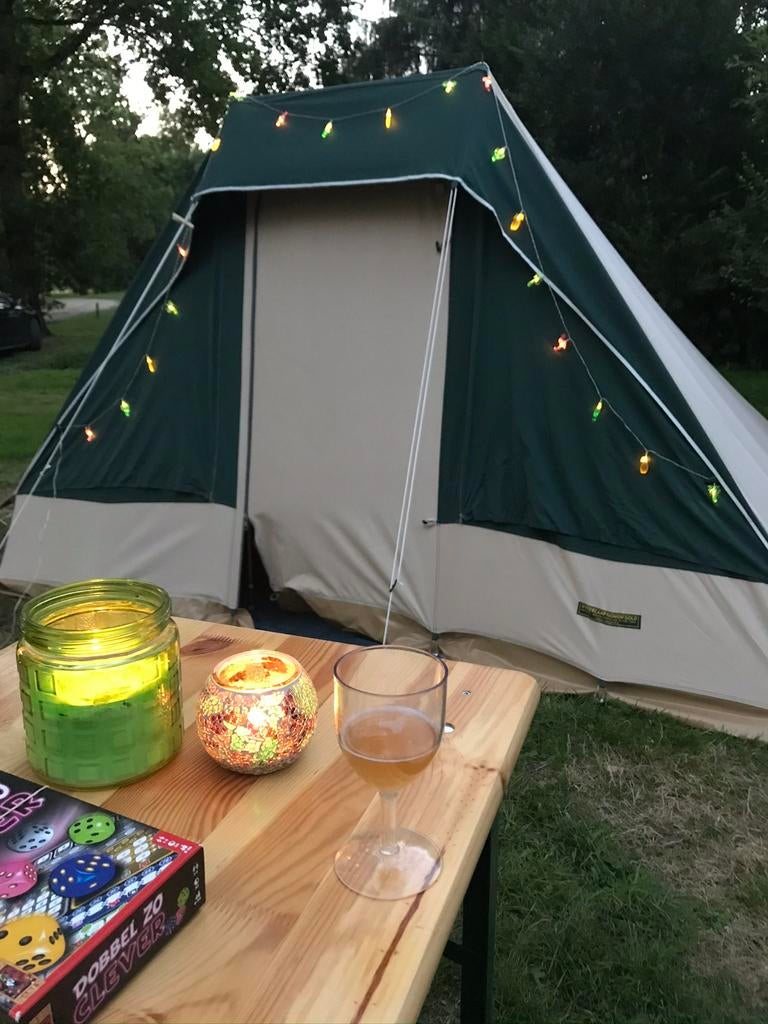Obelink Eldorado piramidetent, Caravans en Kamperen, Tenten, Ophalen, Gebruikt, Tot en met 4