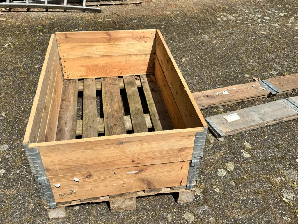 20 x stapelbare pallet rand 120 x 80 cm., Ophalen, 50 mm of meer, Pallet, Minder dan 200 cm