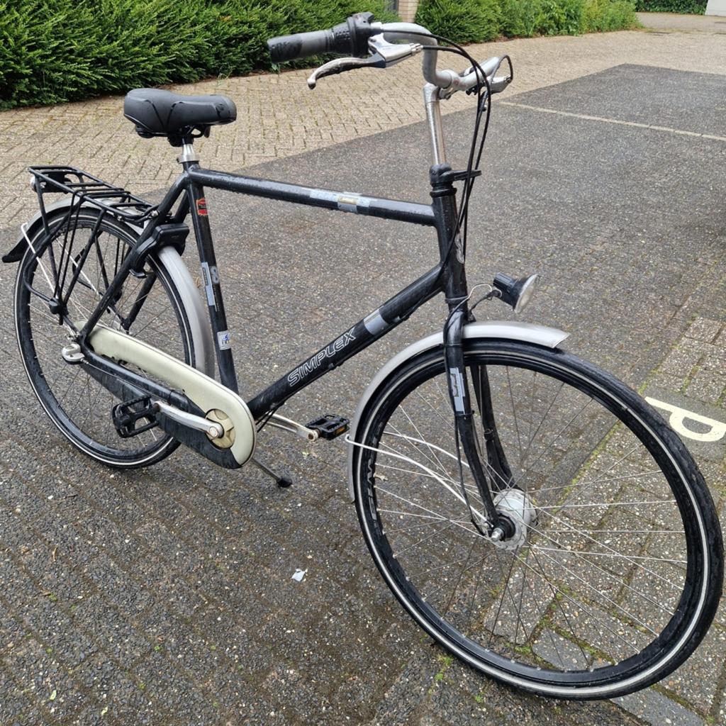 Herenfiets Simplex 62cm in top staat, Fietsen en Brommers, Ophalen of Verzenden, Zo goed als nieuw, Overige merken, Versnellingen