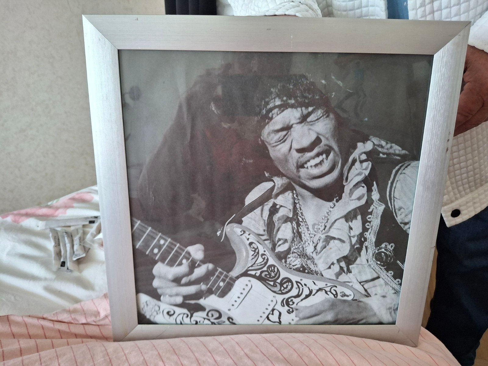 Ingelijste foto Jimi Hendrix, Ophalen of Verzenden
