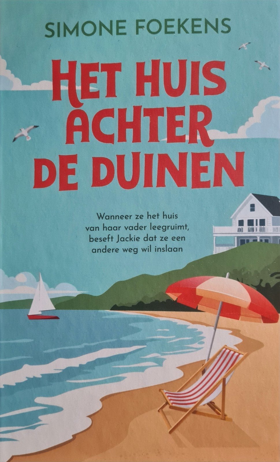 Het Huis Achter De Duinen - Simone Foekens, Boeken, Romans, Zo goed als nieuw, Nederland, Ophalen of Verzenden