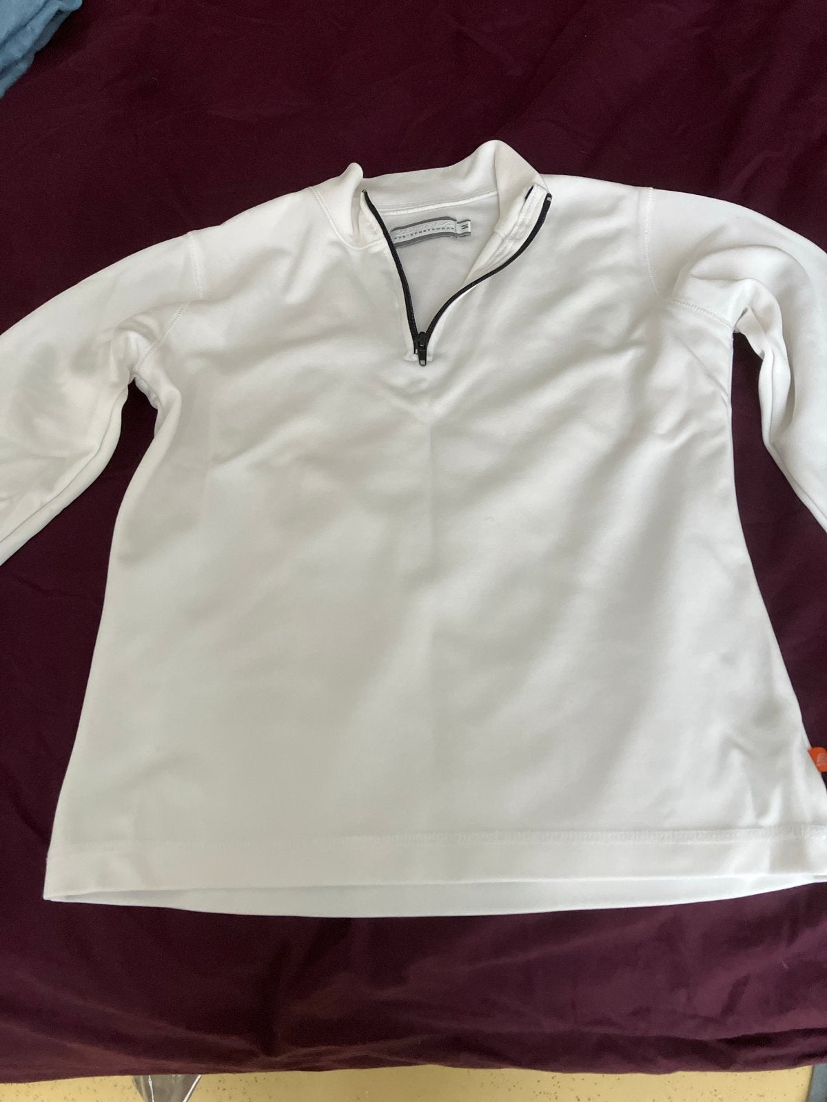 Witte sporttop met rits - Fun Sportswear, Kleding | Dames, Sportkleding, Maat 38/40 (M), Wit, Ophalen of Verzenden, Fitness of Aerobics