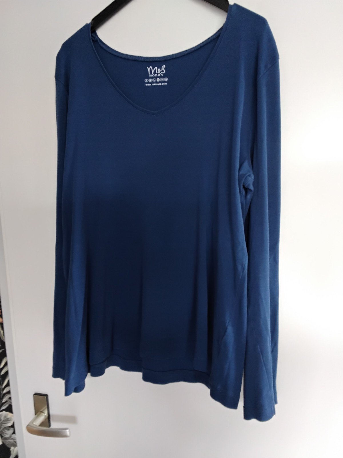 Dames shirt lange mouw donker blauw nieuw xl, Blauw, Maat 46/48 (XL) of groter, Nieuw, Ophalen of Verzenden