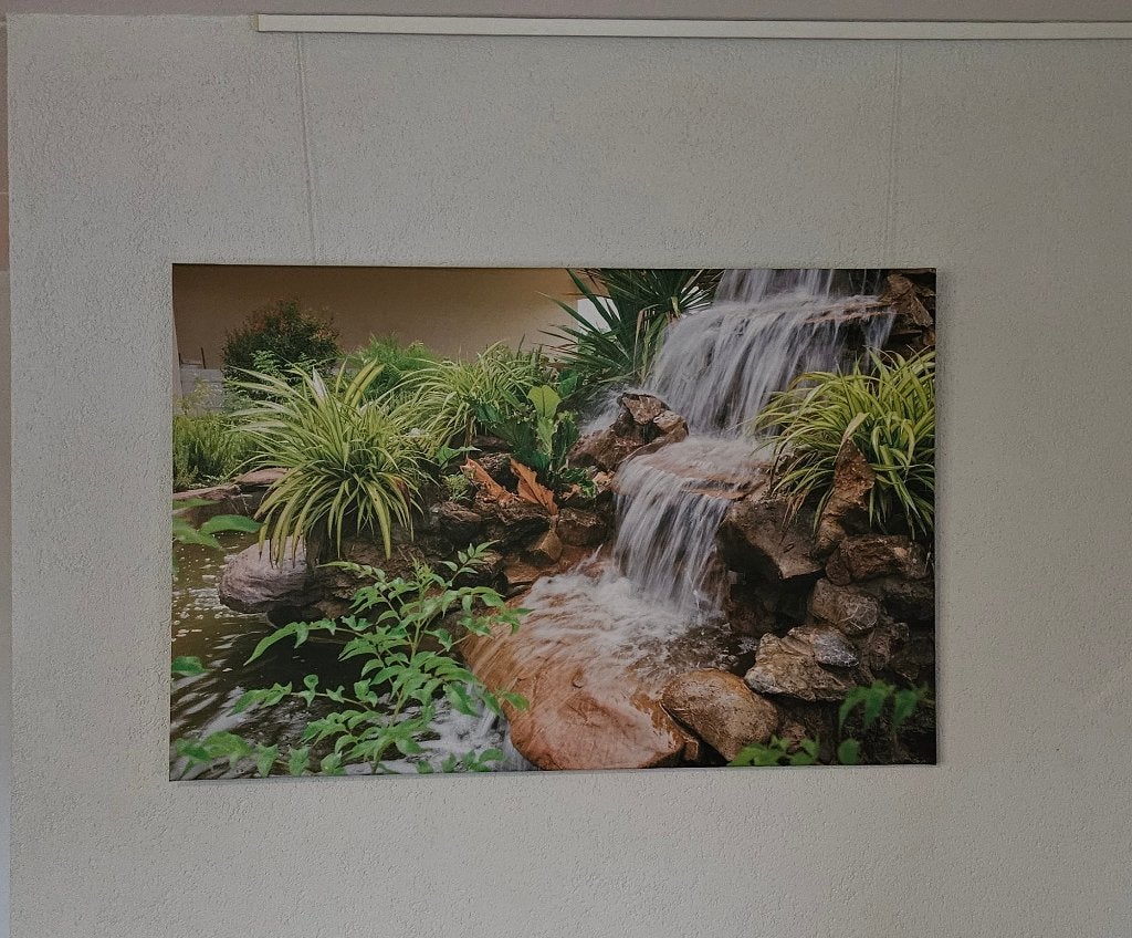 Schilderij (canvas) / wanddecoratie waterval, Ophalen, Landschap