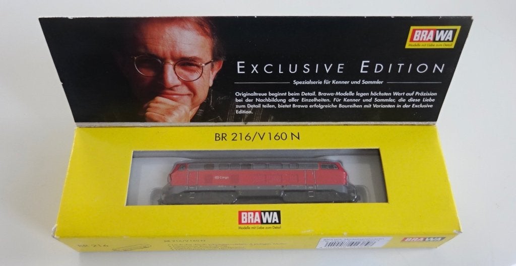 BRAWA 1384 DB Cargo BR 216 diesel locomotief, Hobby en Vrije tijd, Overige merken, Ophalen of Verzenden, Zo goed als nieuw, Analoog