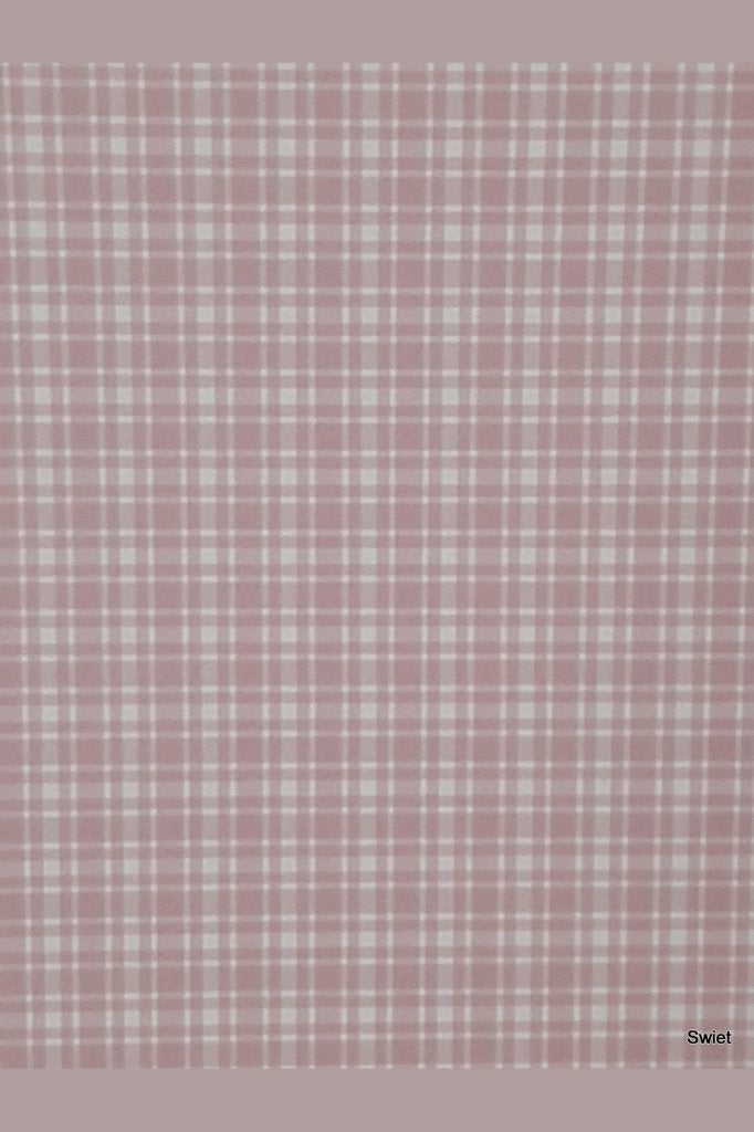 14025 behang roze wit ruit 80s vintage swiet schots geruit, Ophalen of Verzenden, Roze