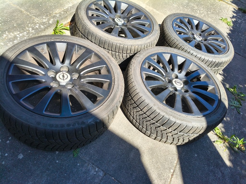 18inch lichtmetalen velgen met goede winterbanden, Ophalen, 18 inch, Velg(en), Winterbanden