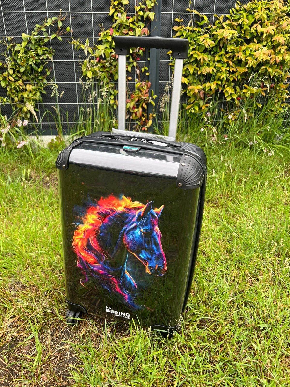 Koffer / handbagage paard whow, Ophalen, 50 tot 60 cm, Hard kunststof, Nieuw