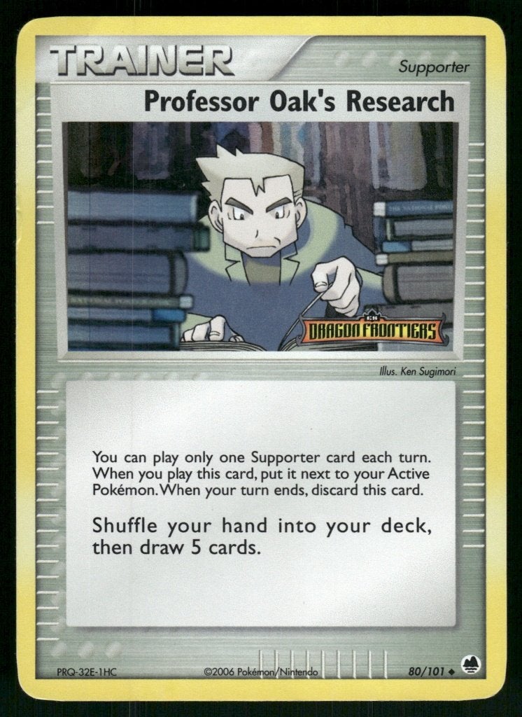 Professor Oak's Research 80/101 - Dragon Frontiers(Reverse, Verzenden, Gebruikt