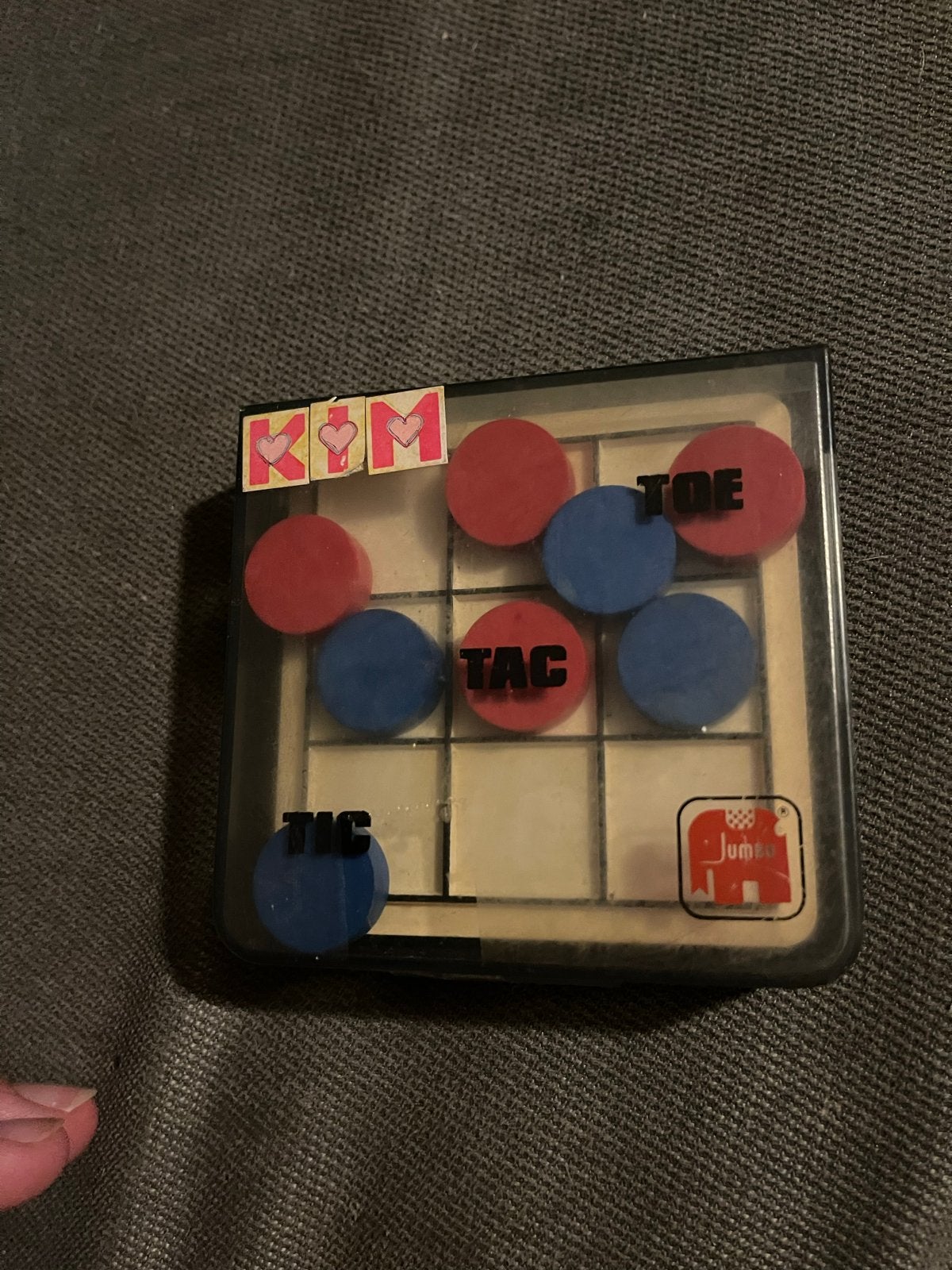 Jumbo Tic Tac Toe Reisspel - Compact en Compleet, Een of twee spelers, Ophalen of Verzenden, Gebruikt