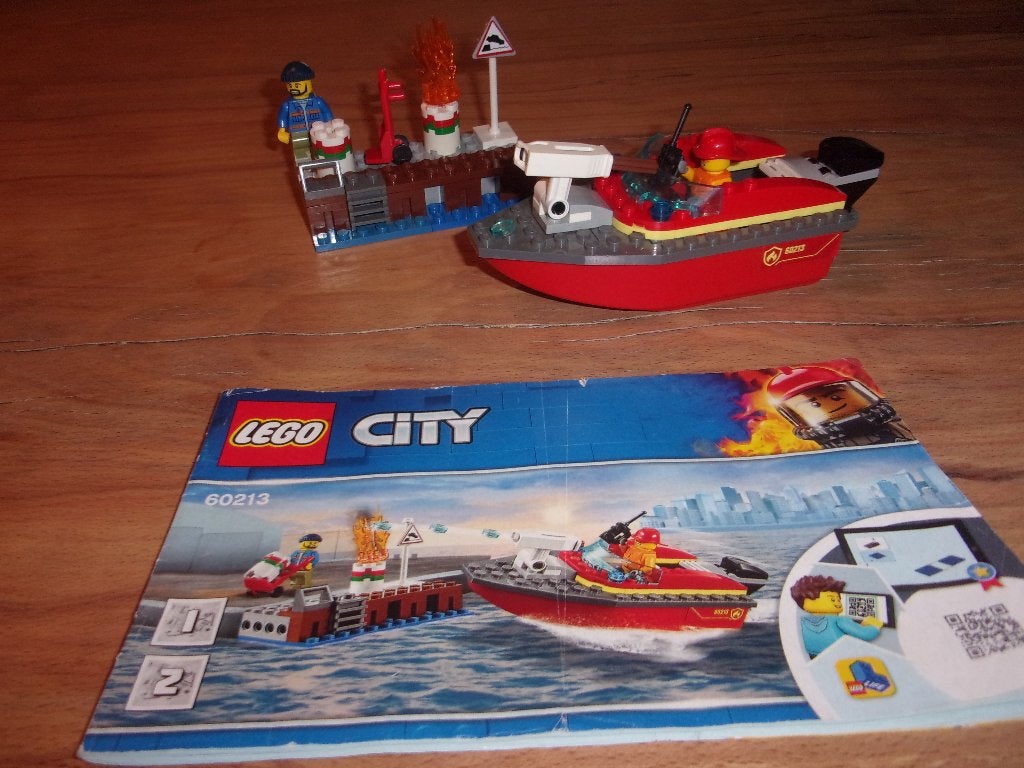 Lego Town 60213-1 Dock Side Fire uit 2019, Compleet, Gebruikt, Overige thema's, Lego