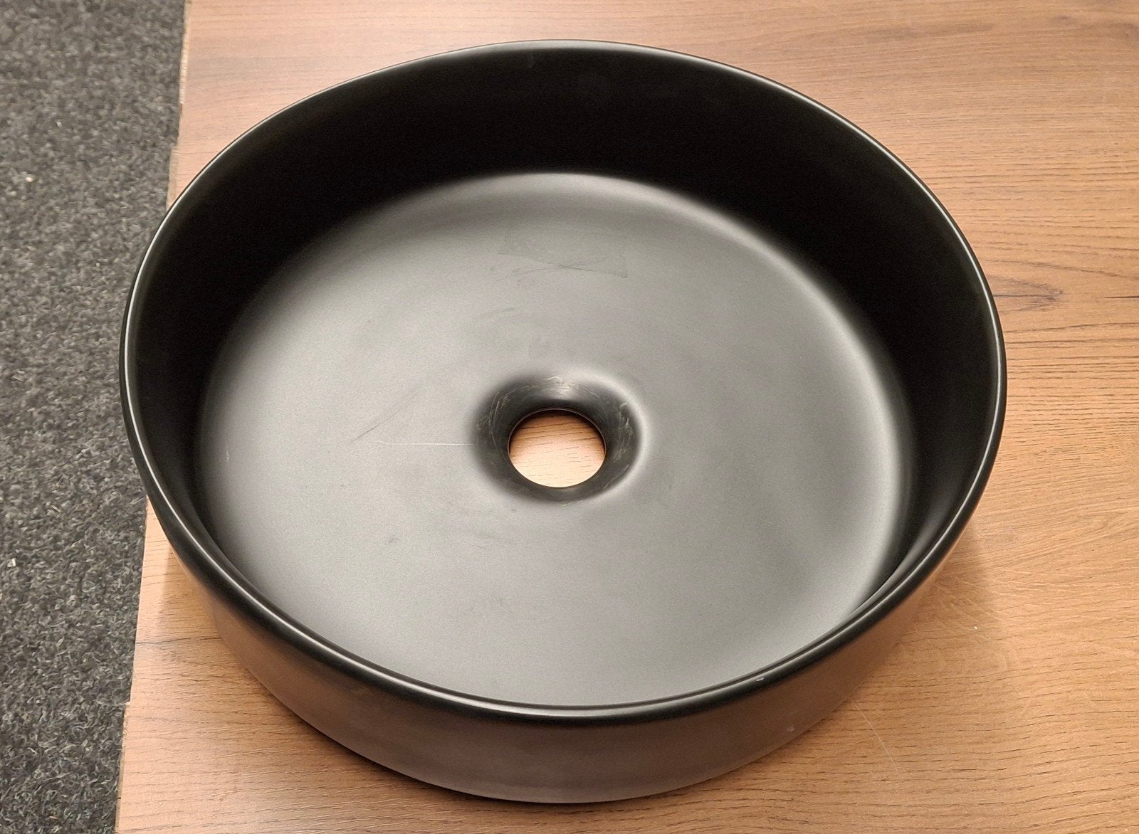 Zwarte ronde waskom 36 cm, Ophalen, Wastafel