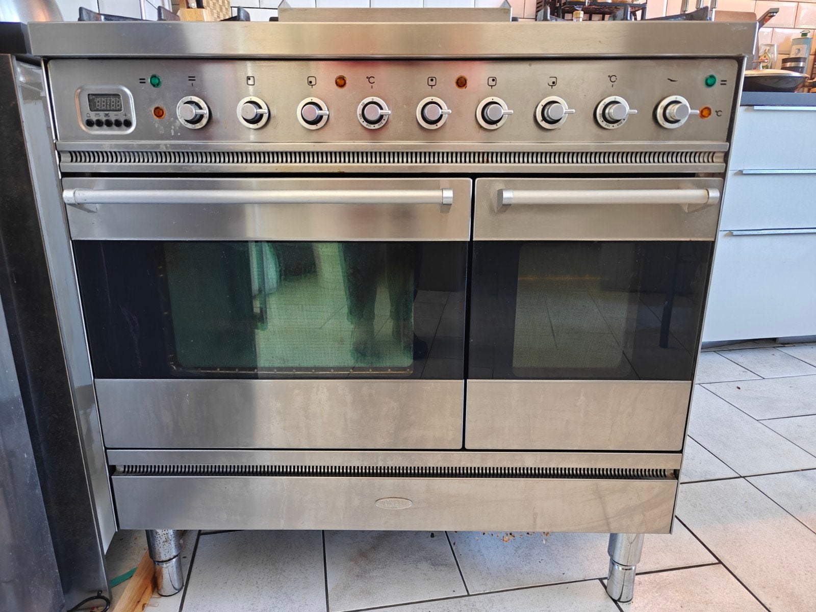 Boretti Gasfornuis met Dubbele Oven en Grill, Ophalen, Gebruikt, 60 cm of meer, Grill
