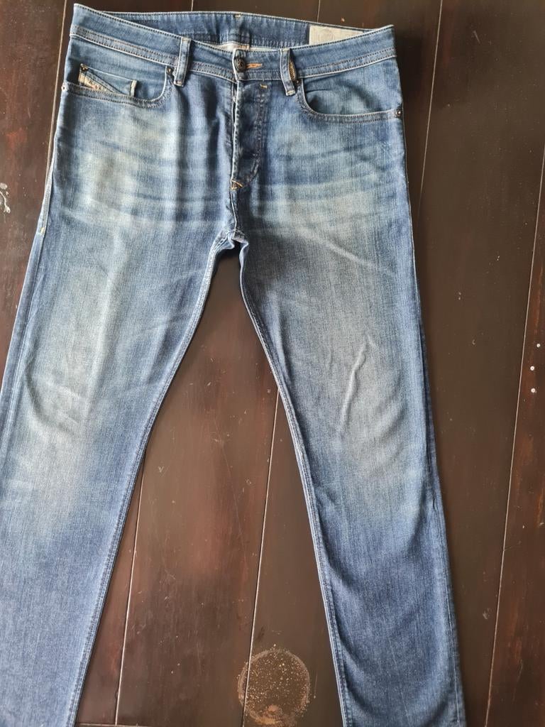 CLASSIC DIESEL BUSTER SLIM TAPERED STRETCH JEANS SIZE 32/32, Diesel, Blauw, W32 (confectie 46) of kleiner, Ophalen of Verzenden