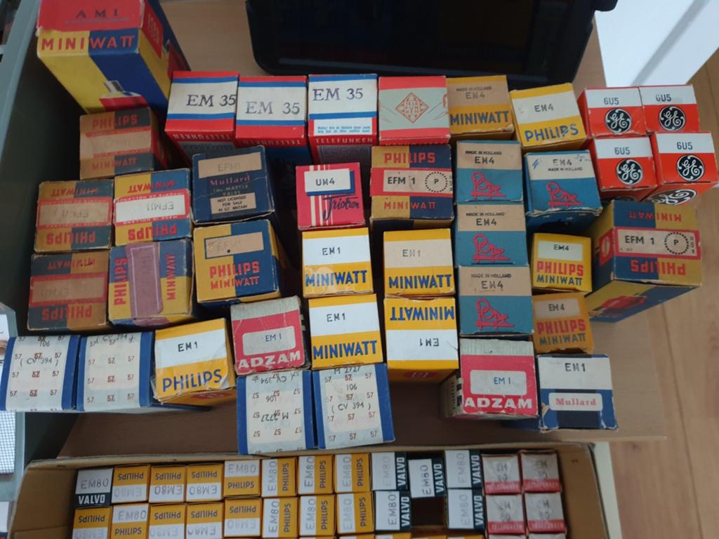 Nieuwe afstemogen radiobuizen diverse merken EM80, Ophalen of Verzenden, Nieuw