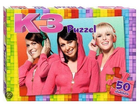 K3 - Puzzel - Regenboog 50 stuks, Ophalen of Verzenden, Ontdekken
