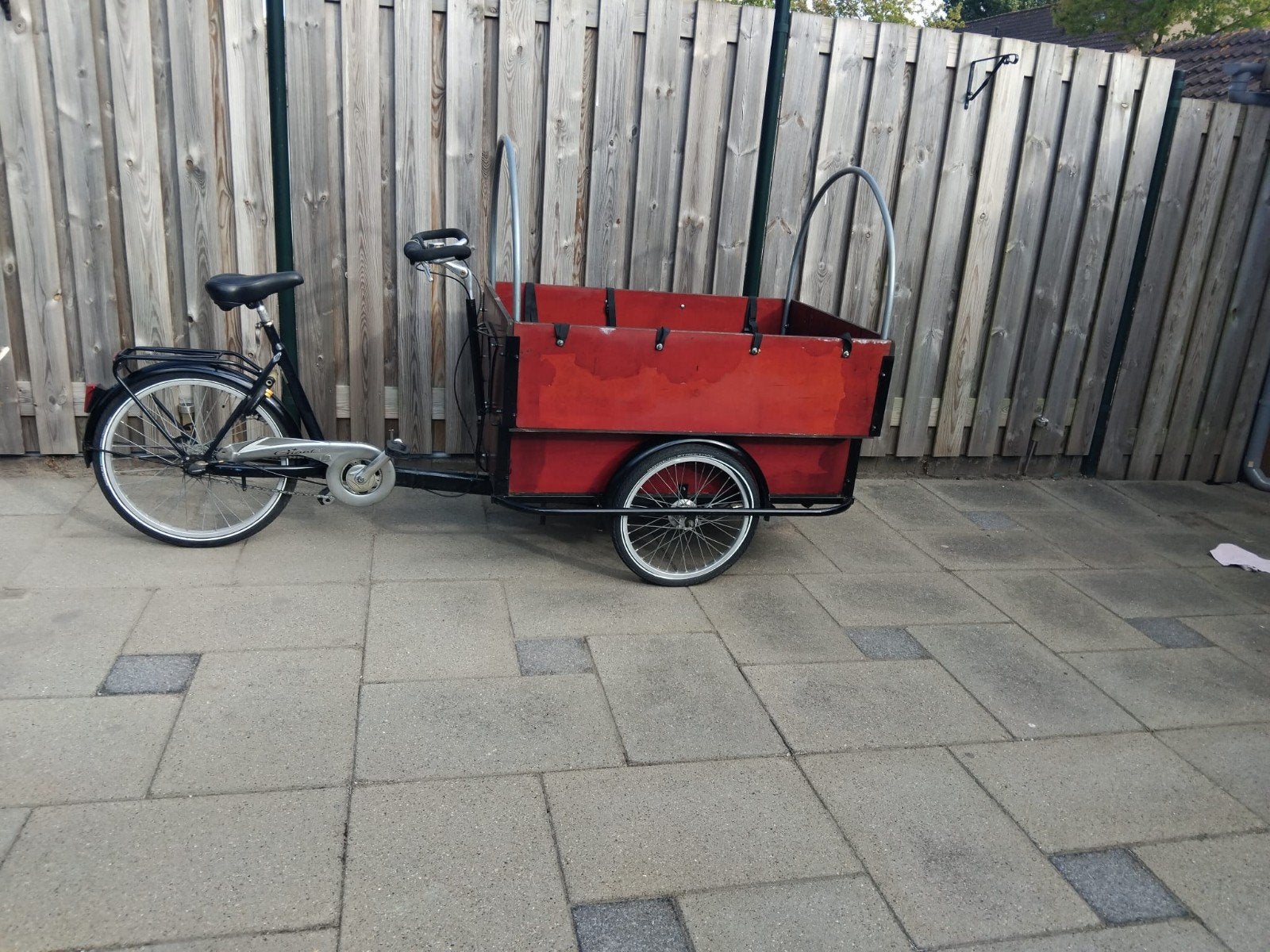 Babboe bakfiets, 4 kinderen of meer, Gebruikt, Huif, Trommelrem