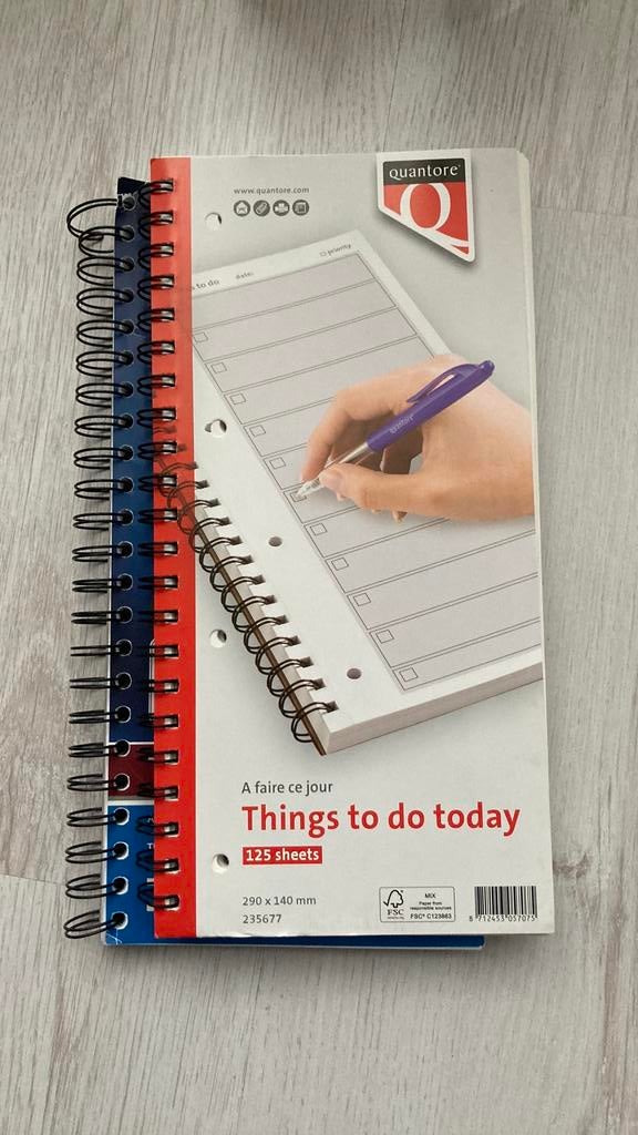 Dagplanner, Ophalen, Nieuw