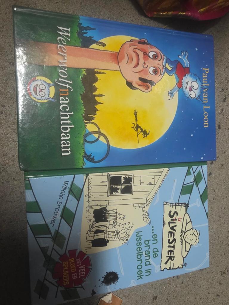 Kinderboeken: Dolfje Weerwolfje & Silvester, Ophalen of Verzenden, Gelezen, Paul van Loon, Willeke Brouwer, Fictie algemeen