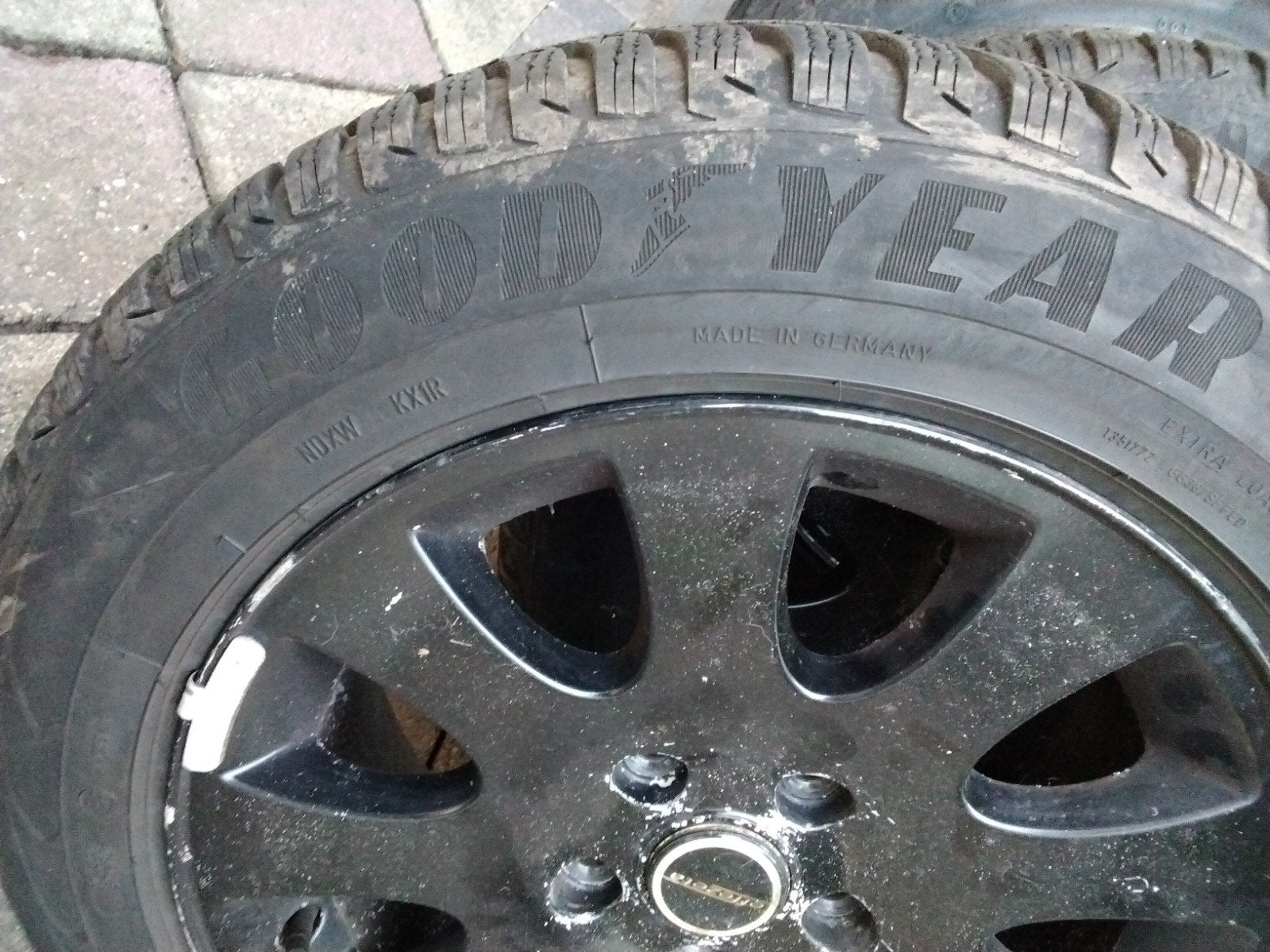 Goodyear winterbanden op 16 inch velgen 5x112 ET45, Ophalen, Gebruikt, 16 inch, Banden en Velgen