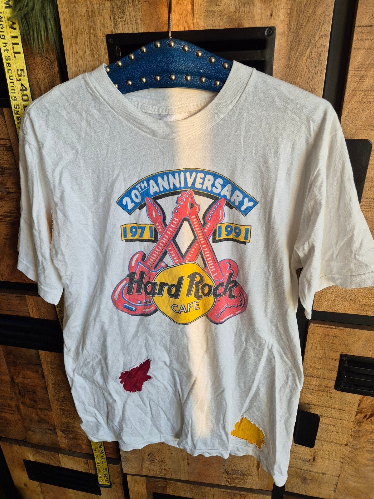 Vintage Hard Rock Cafe 20th Anniversary T-shirt 1991, Ophalen of Verzenden