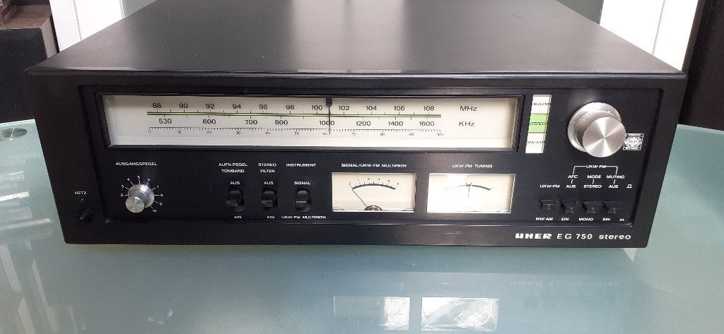 UHER EG 750 Stereo Tuner - Vintage Hifi Ontvanger, Ophalen of Verzenden, Zo goed als nieuw, Analoog