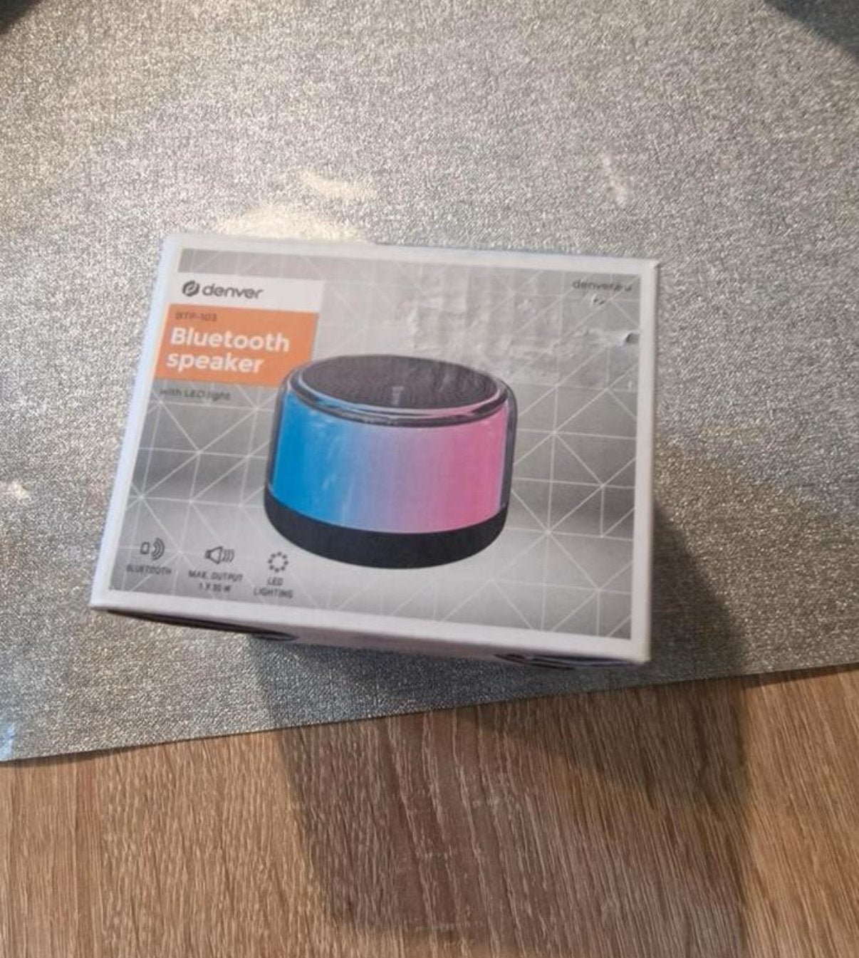 Denver Bluetooth Speaker met LED-licht - Draagbaar, Audio, Tv en Foto, Luidsprekers, Overige merken, Nieuw, Ophalen of Verzenden