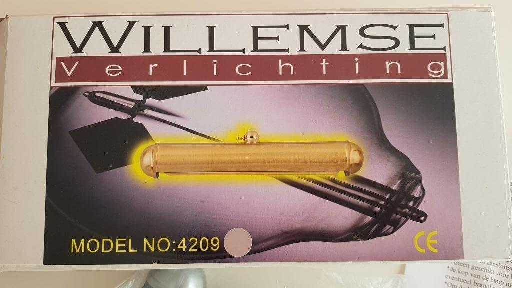 Schilderij-/spiegelverlichting van Willemse Verlichting, Ophalen of Verzenden, Zo goed als nieuw, Metaal, Minder dan 50 cm
