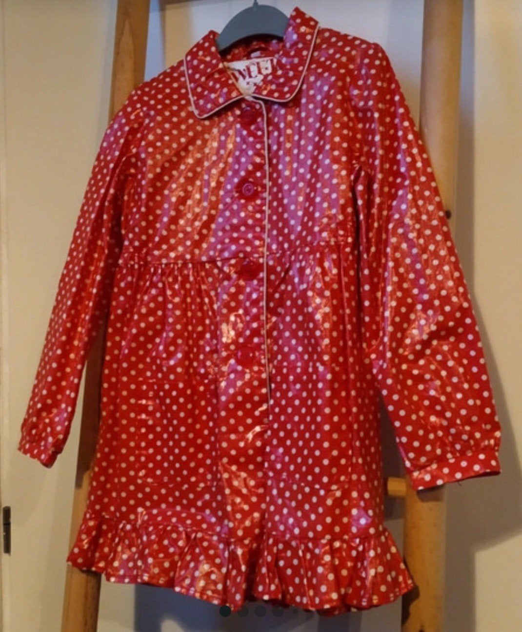 Smallbone & Scot rood witte polka zomerjas maat 116/122, Kinderen en Baby's, Kinderkleding | Maat 116, Gebruikt, Meisje, Ophalen of Verzenden