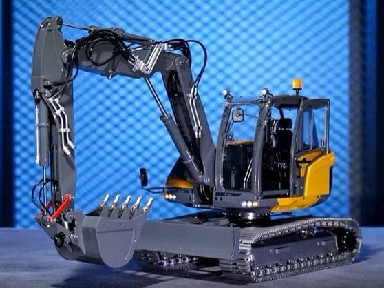 BouwKit Mecalac rupskraan Lesu RC 1/14, Ophalen of Verzenden, Nieuw, Schaal 1:14, Auto offroad