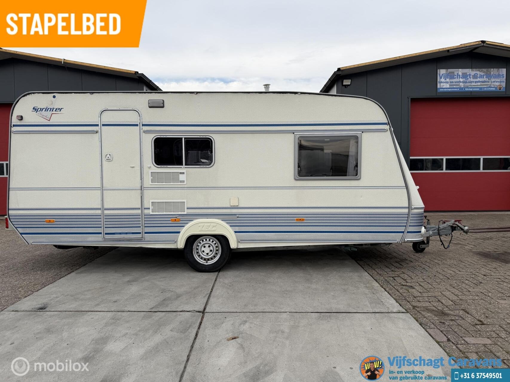 Tec Sprinter Saphir 530 K incl voortent, luifel, Caravans en Kamperen, Caravans, Overige typen, T.E.C., Bedrijf, Tot en met 6