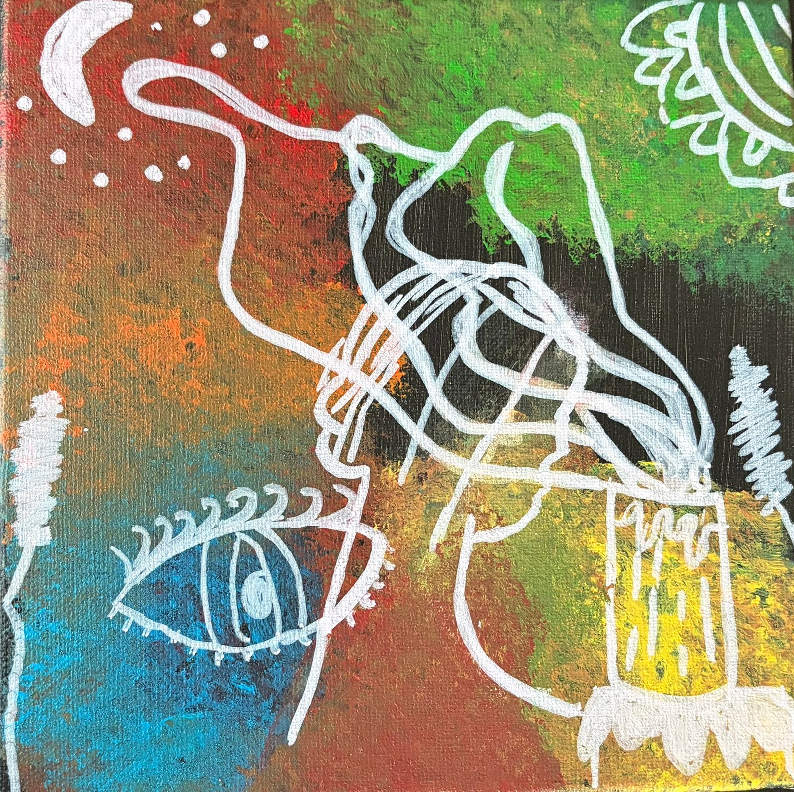 Schilderij (20x20cm), Ophalen