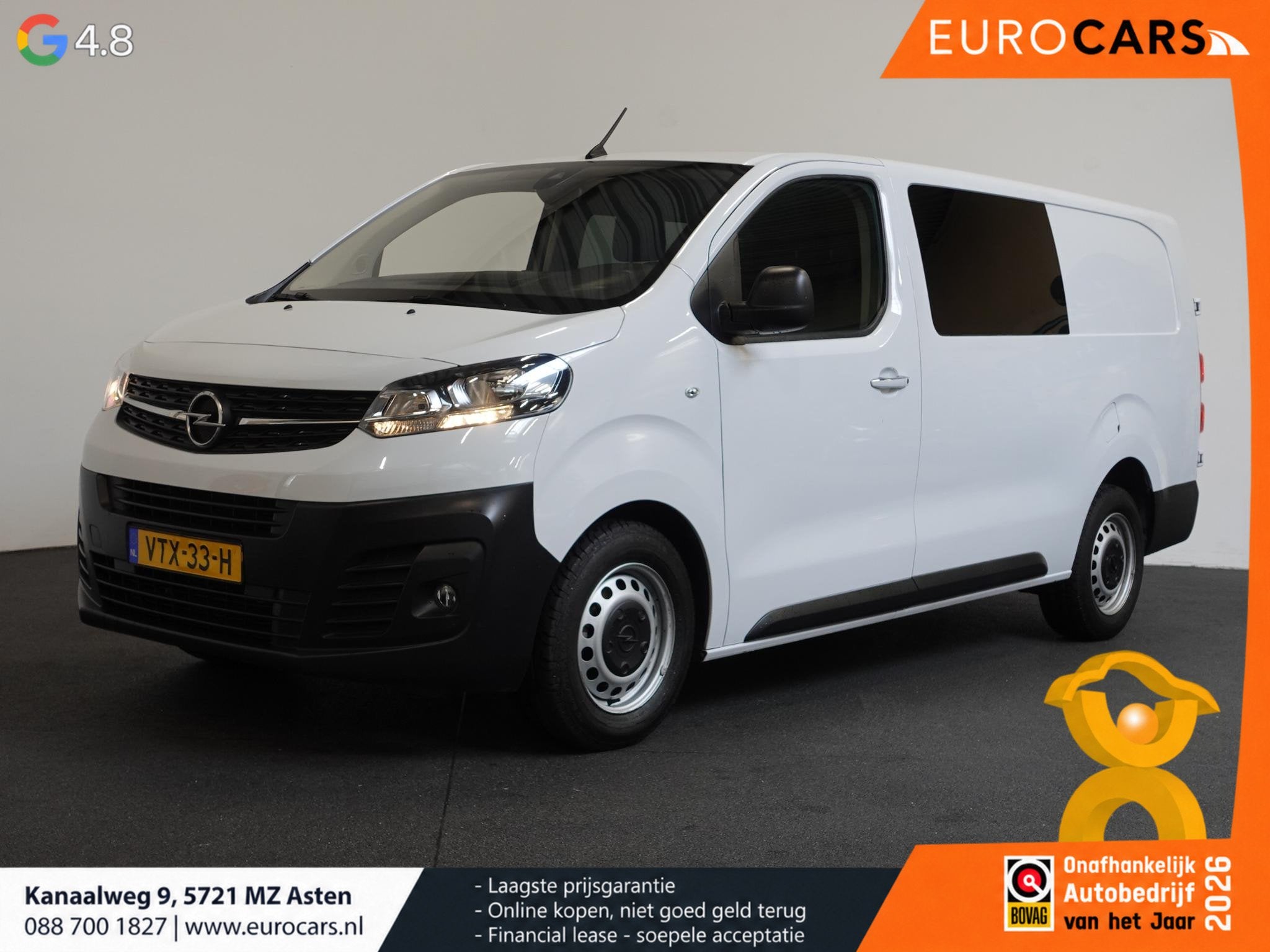 Opel Vivaro 2.0 CDTI L3H1 Dubbele Cabine Edition Airco Navig, Auto's, Stof, Gebruikt, Euro 6, 4 cilinders