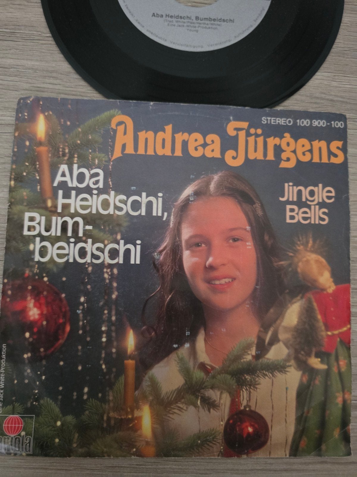 Andrea Jurgens/ aba Heidschi, Bum- beidschi, Cd's en Dvd's, Ophalen of Verzenden, Gebruikt, 7 inch, Levenslied of Smartlap