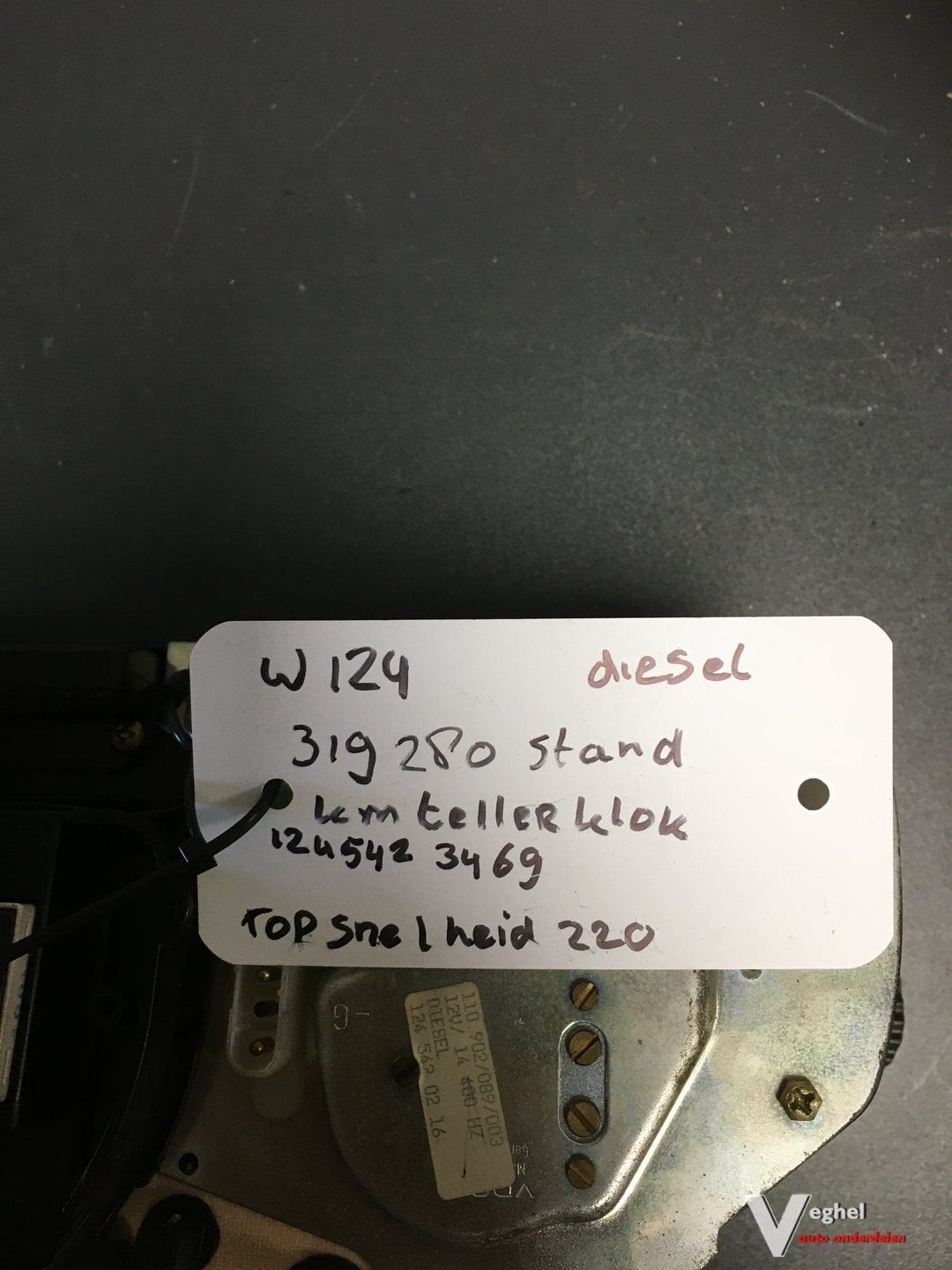 Mercedes W124   1995      Diesel    124 542 3469   Km Teller, Gebruikt, -, -, Ophalen of Verzenden