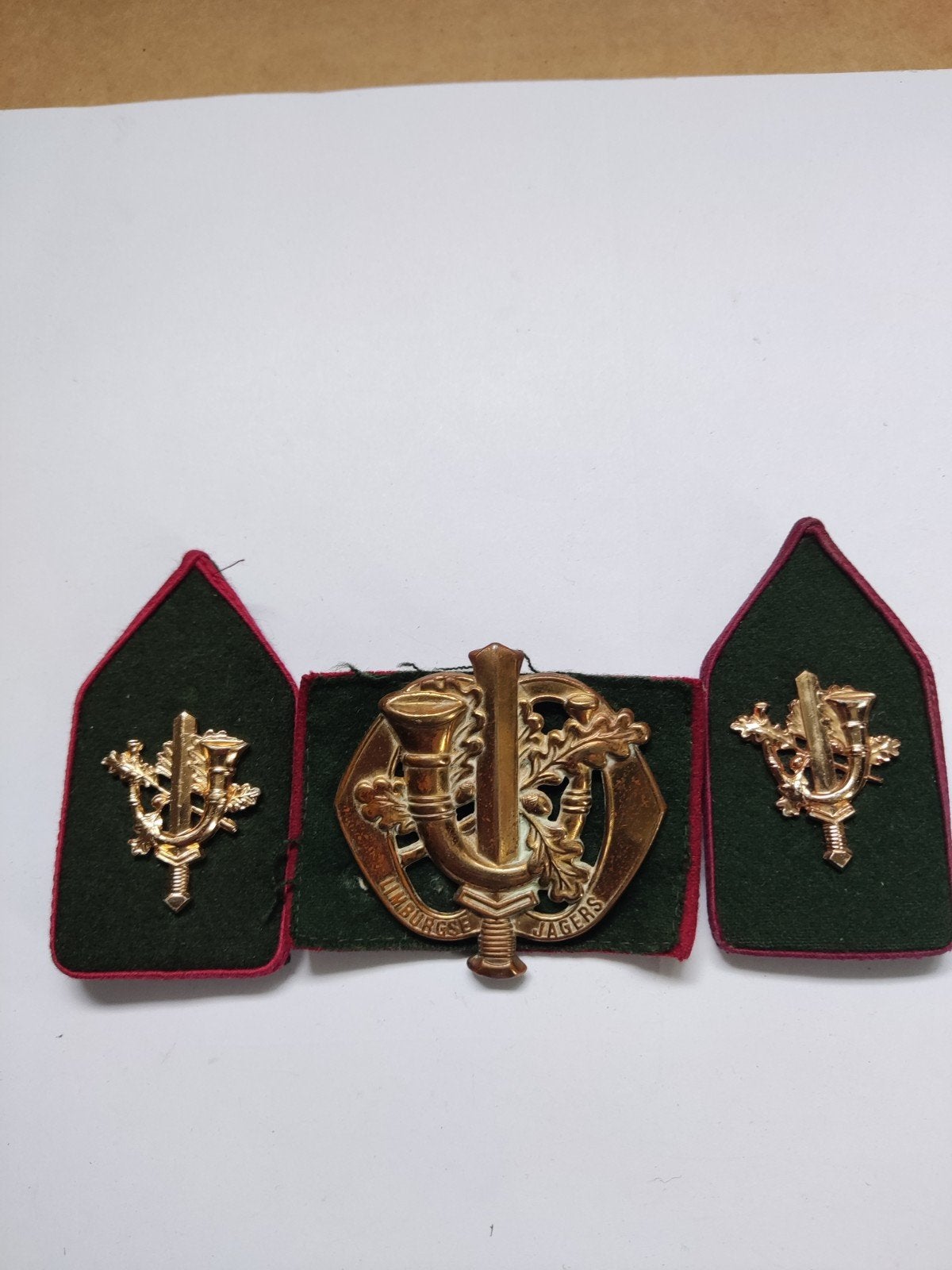 set Regiment Limburgse Jagers, Ophalen of Verzenden, Landmacht, Engeland, Embleem of Badge