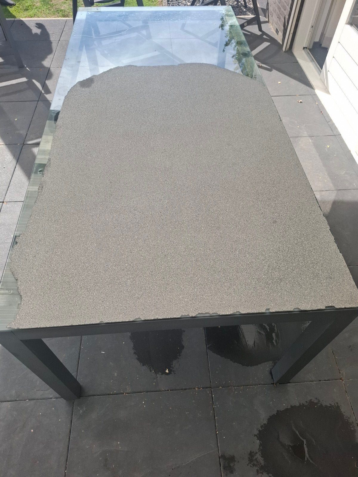 Bois le Duc tuinset: tafel (2.20x1m) en 4 stoelen, Tuin en Terras, Ophalen, Gebruikt, Rechthoekig, Aluminium