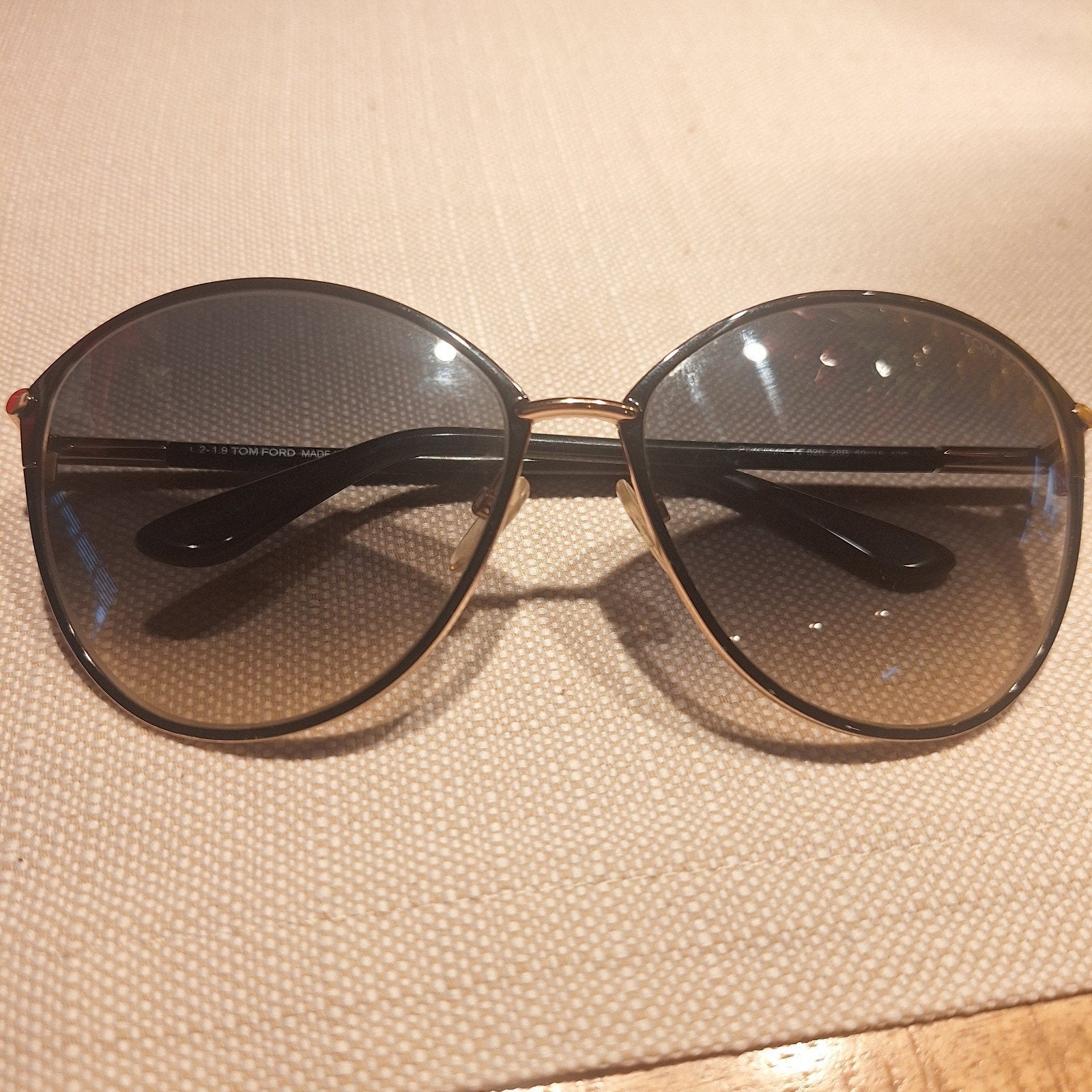 Tom Ford TF 320 Zonnebril - Stijlvol en Tijdlooos, Ophalen of Verzenden, Zo goed als nieuw, Zwart, Overige merken