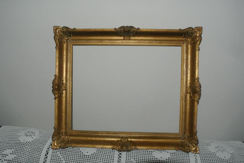 Schilderijlijst, Klassiek, landelijk, brocante rococo lijst, Ophalen of Verzenden, Zo goed als nieuw, Minder dan 50 cm, 50 tot 75 cm